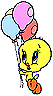 Gifs animés titi ballon